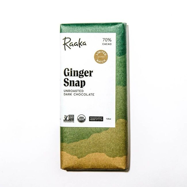 Ginger Snap Chocolate Bar, 70% Cacao