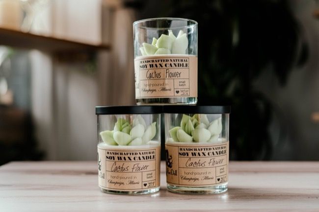 Cactus Flower Scented Soy Wax Candle