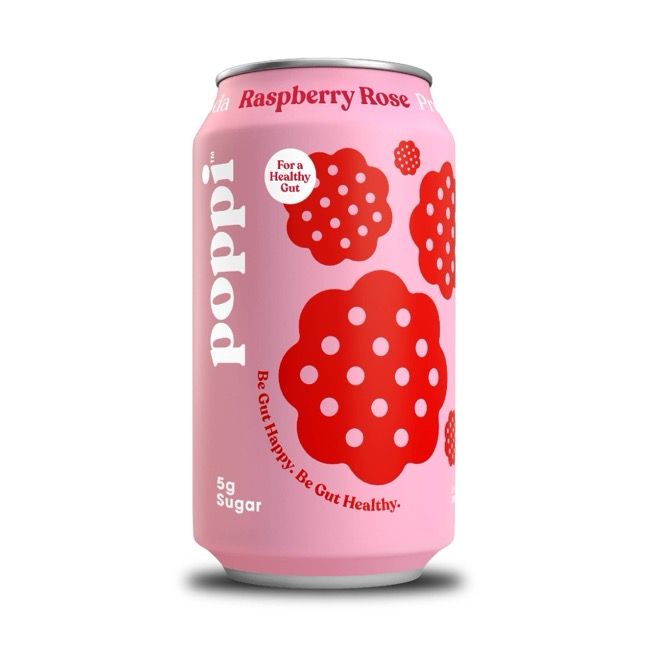 Poppi Raspberry Rose Prebiotic Soda