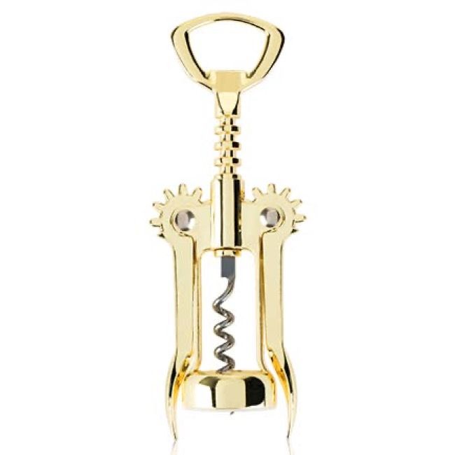 Belmont Gold-Plated Winged Corkscrew &amp; Bottle Opener
