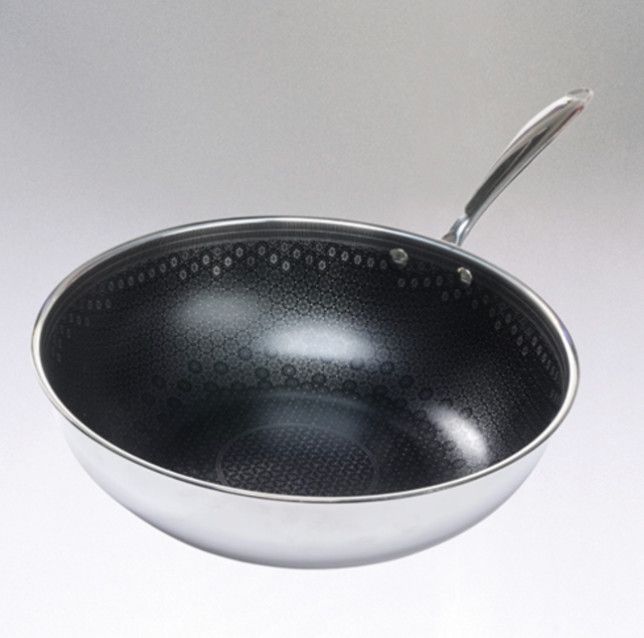 Black Cube CeramicQR Quick Release Wok, 11.75&quot;