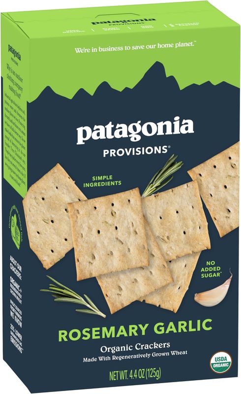 Organic Rosemary Garlic Crackers