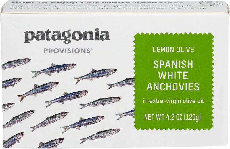 Lemon Olive Spanish White Anchovies Tinned Fish | Patagonia Provisions
