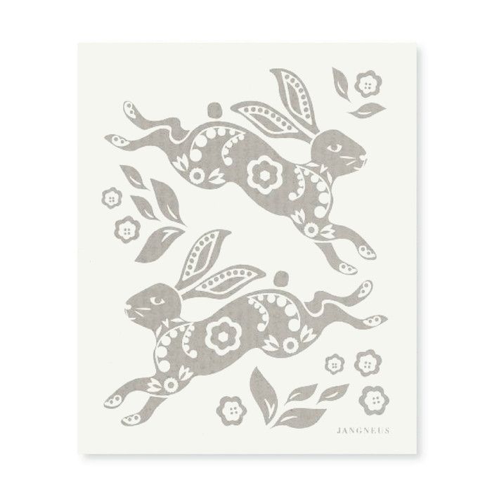 Jangneus - Swedish Dishcloth - Hare - Grey