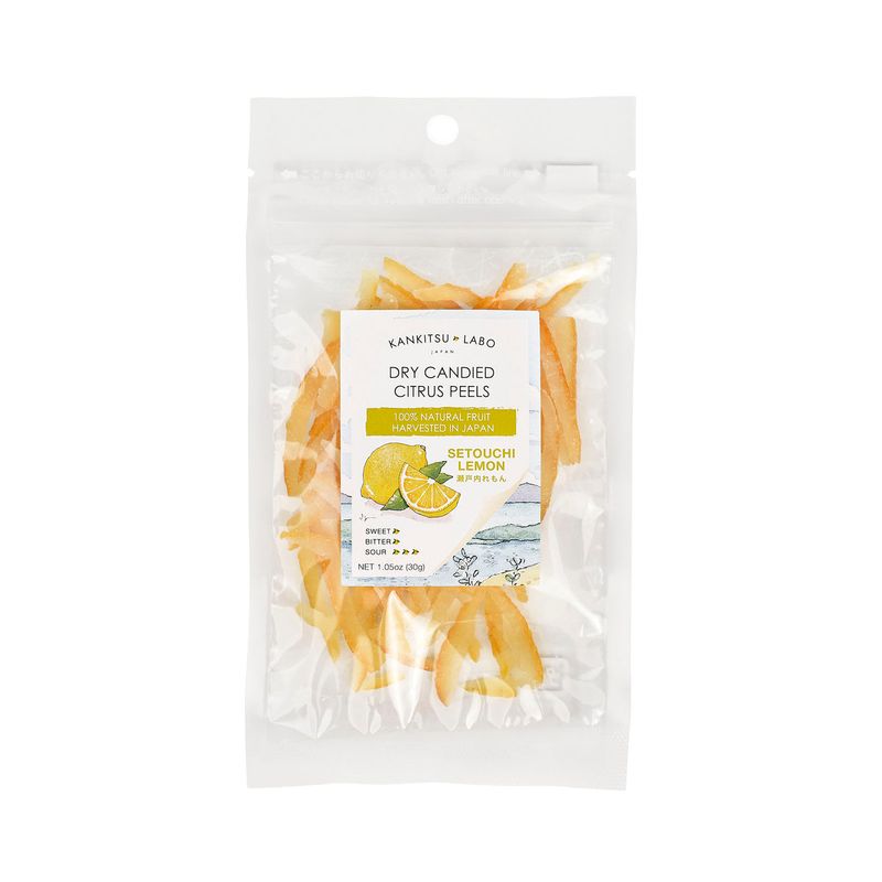 Dry Candied Setouchi Lemon Peel, 1.05 oz
