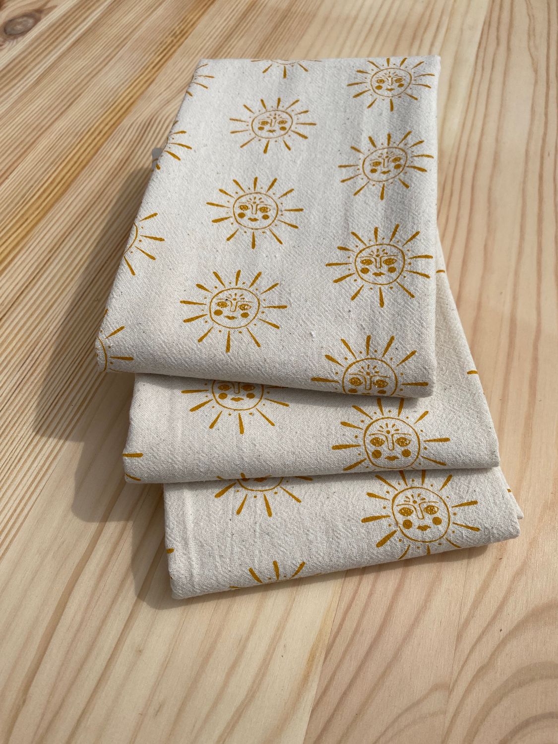 Handprinted Teacup Kitchen Towel
