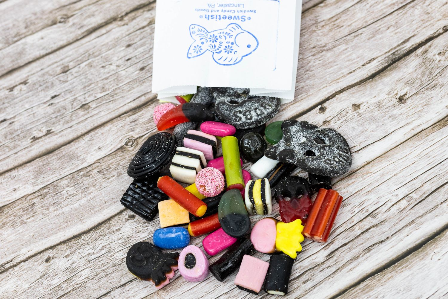 Sweetish Licorice Mix, 1/2 lb Bag