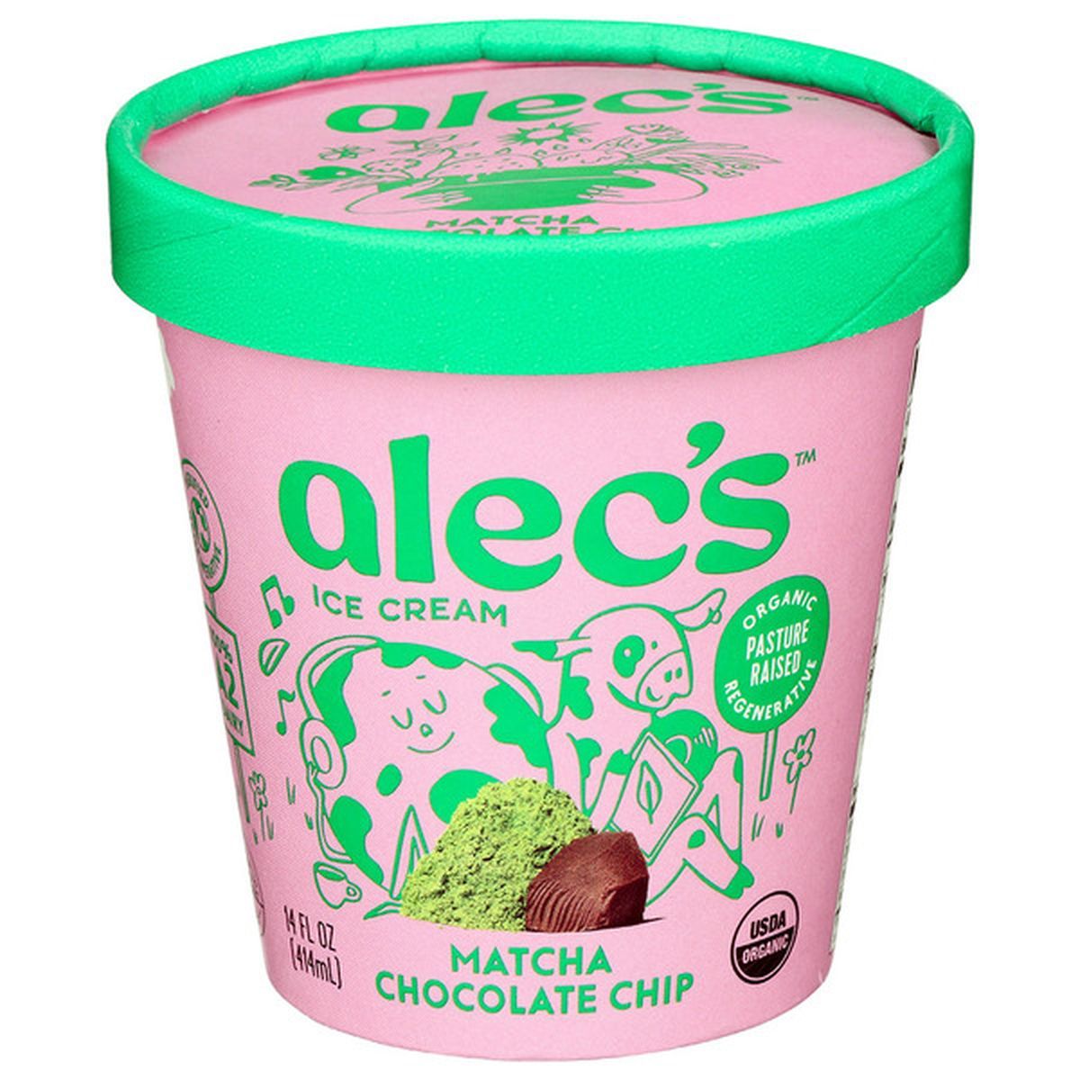 Matcha Chocolate Chip Organic Ice Cream