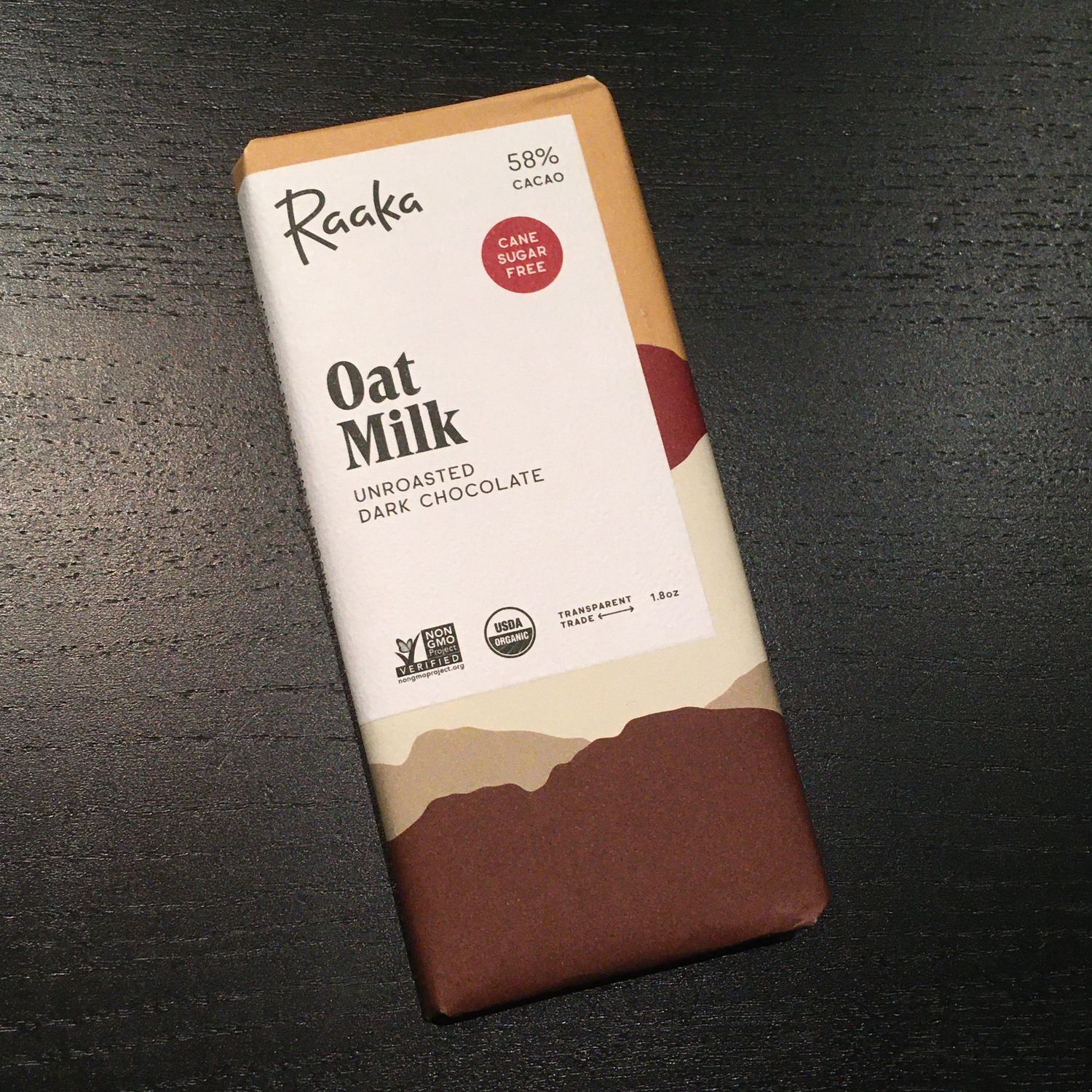 Oat Milk Chocolate Bar, 58% Cacao
