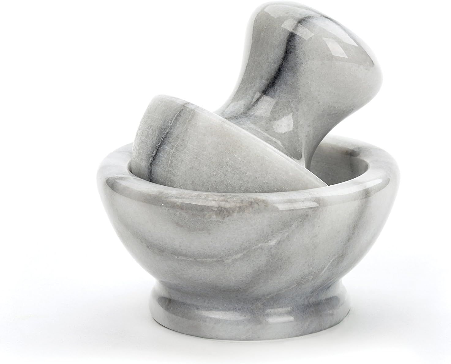 Marble Mortar &amp; Pestle - White
