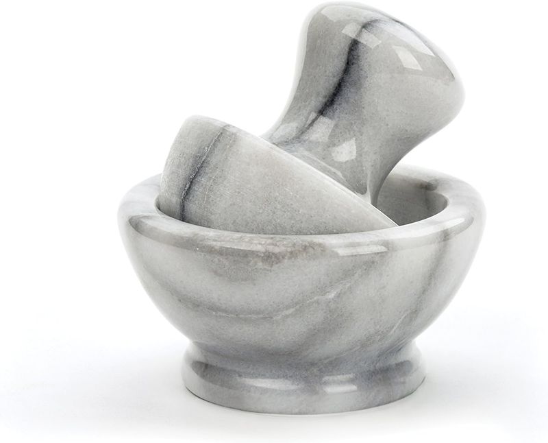 Marble Mortar &amp; Pestle - White