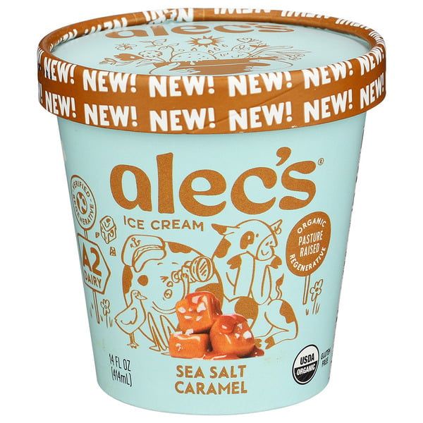 Sea Salt Caramel Organic Ice Cream