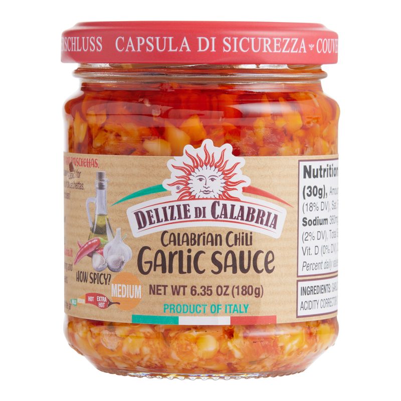 Calabrian Chili Garlic Sauce, 6.35oz. | Delizie Di Calabria