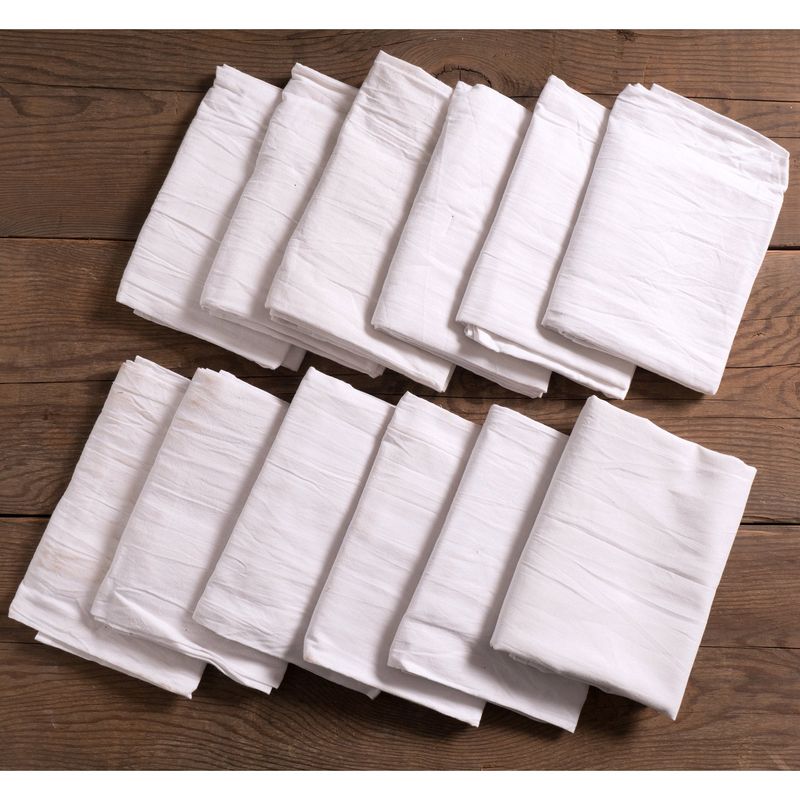 White Jumbo Flour Sacks - Set of 4, 32&quot; x 38&quot;