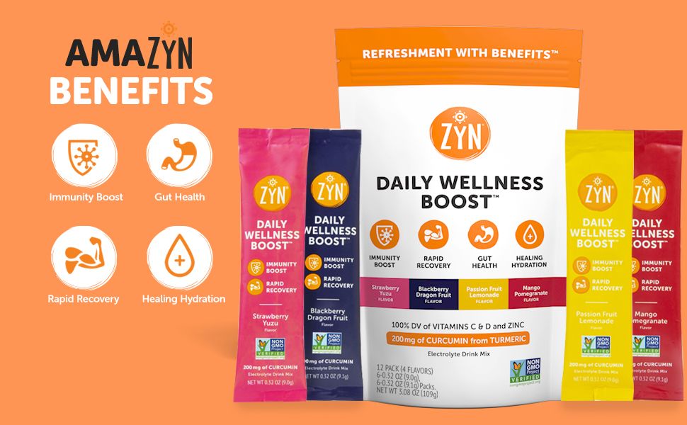 Daily Wellness Boost Drink Mix- Variety 8 Pack