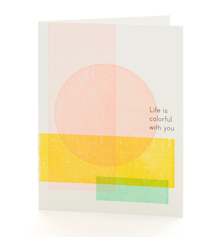 Life is Colorful With You Notecard