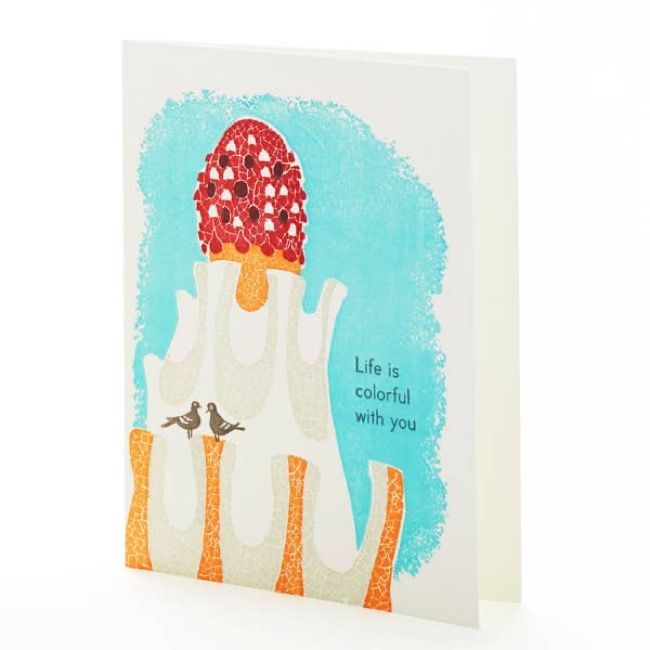 Life is Colorful With You Notecard | Ilee Papergoods