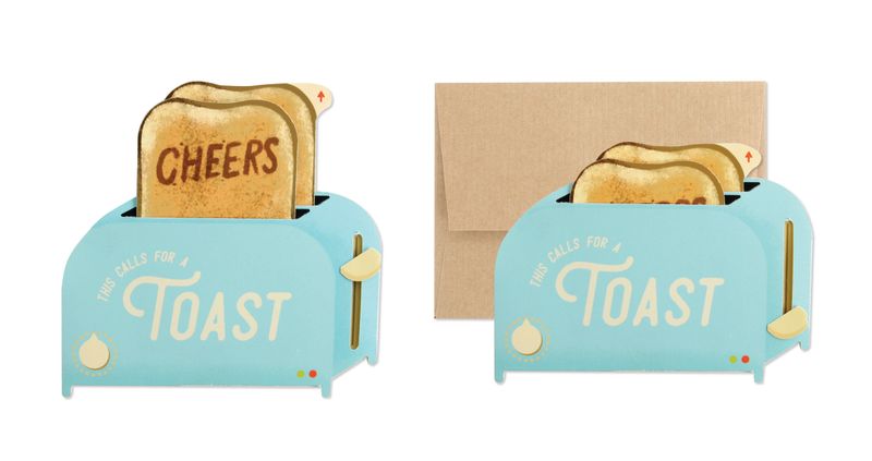 Toaster / Cheers Pop-up Greeting Card