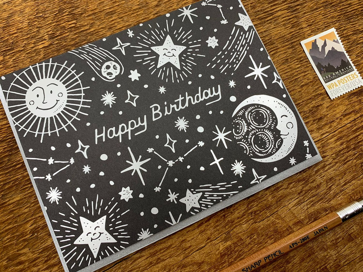 Celestial Birthday Card