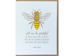 Be Grateful Card Single Card