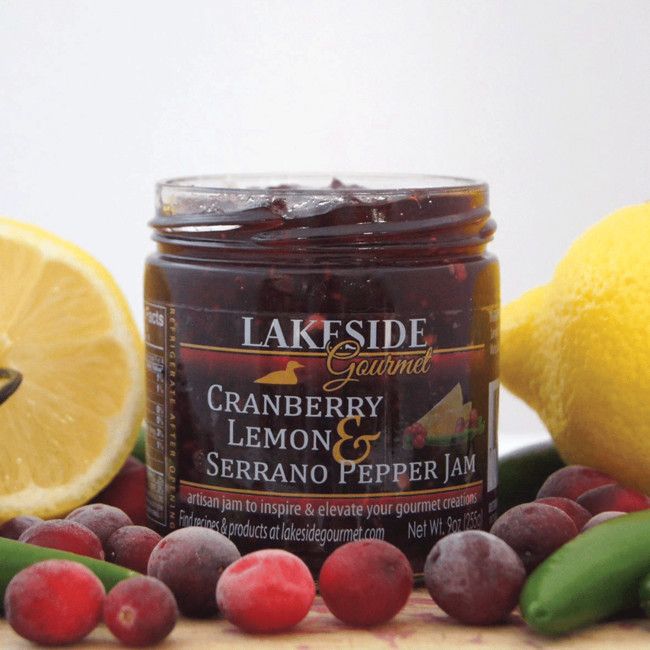 Cranberry Lemon &amp; Serrano Pepper Jam | Lakeside Gourmet
