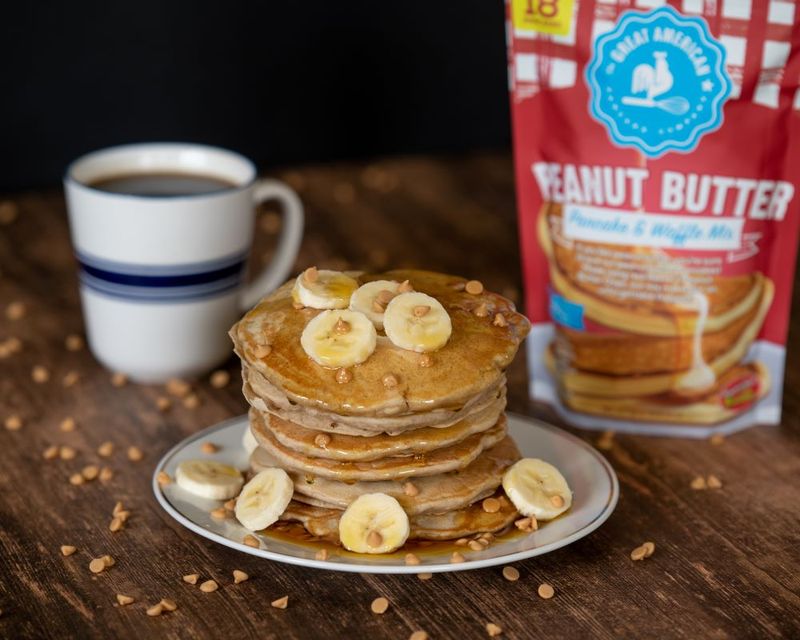 Peanut Butter Gourmet Pancake &amp; Waffle Mix | Great American Pancake Company