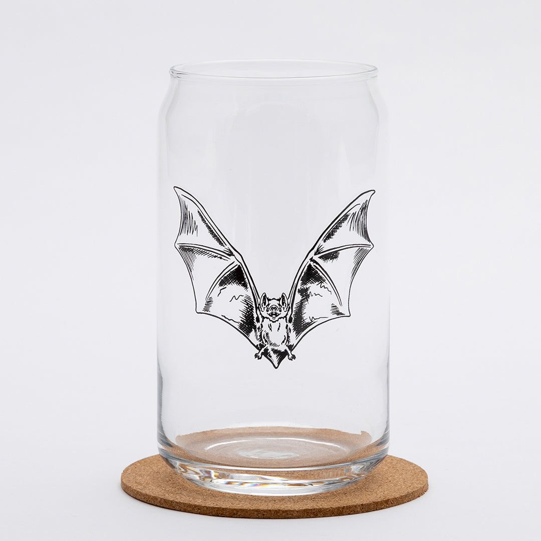Bat Beer Can Glass