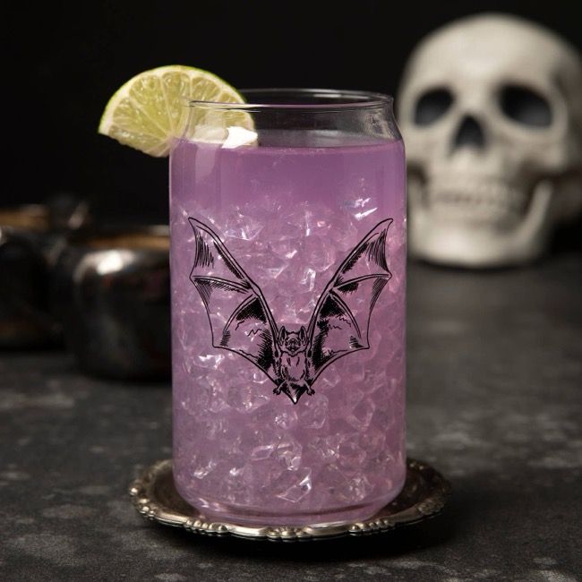 Bat Beer Can Glass