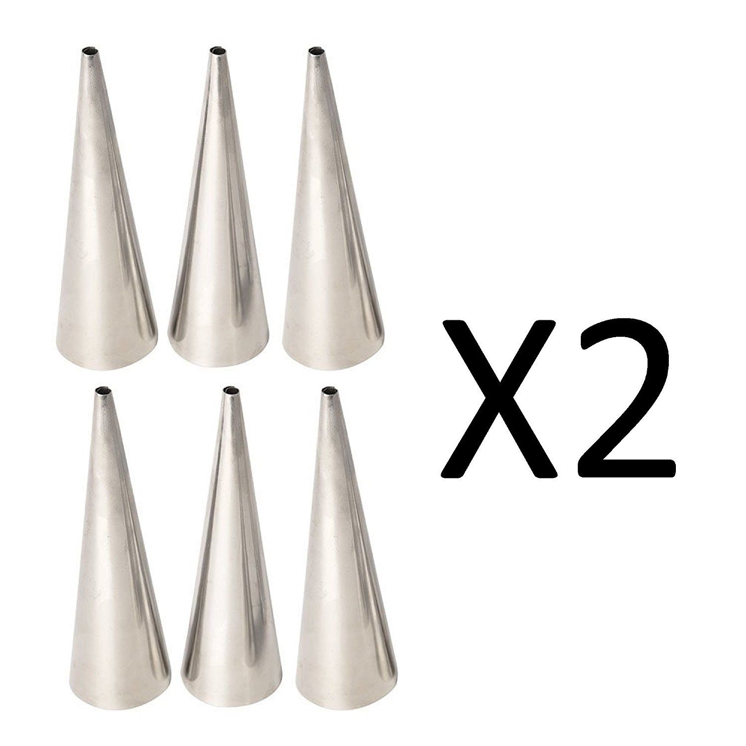 Lady Lock Cream Horn Forms, Set of 6