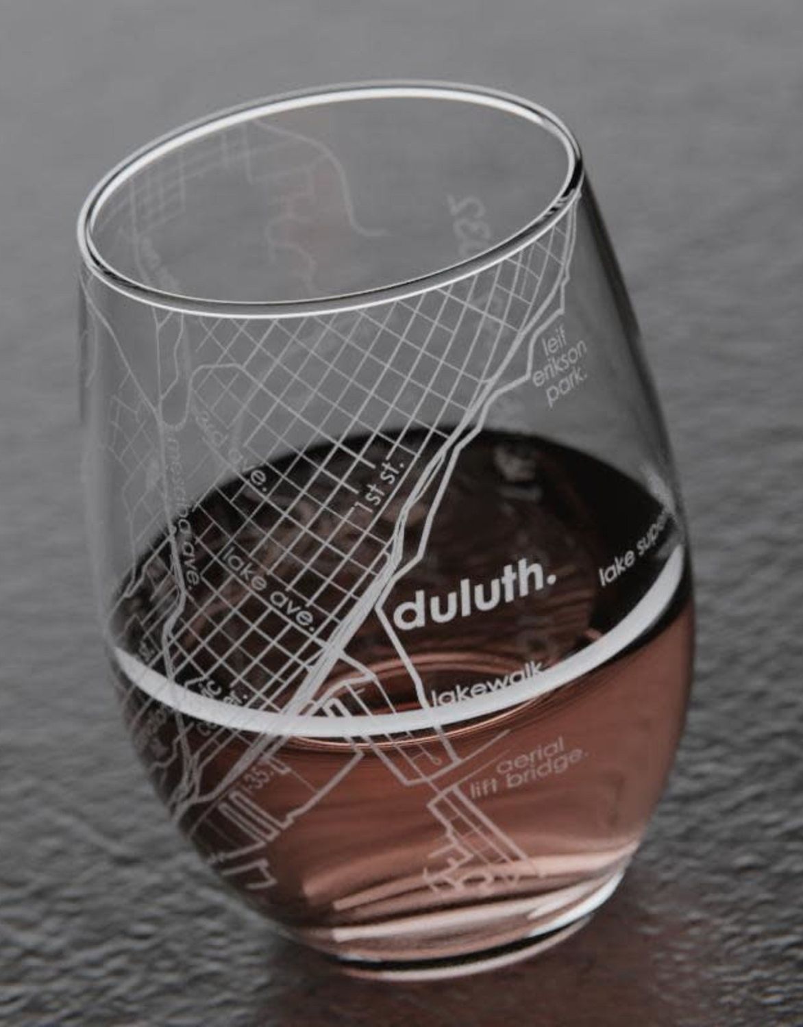 Duluth Map 16 oz Can Glass
