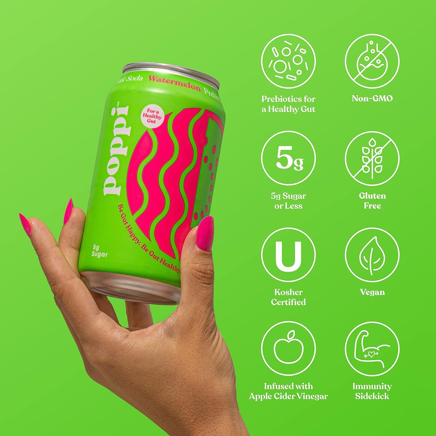Poppi Watermelon Prebiotic Soda