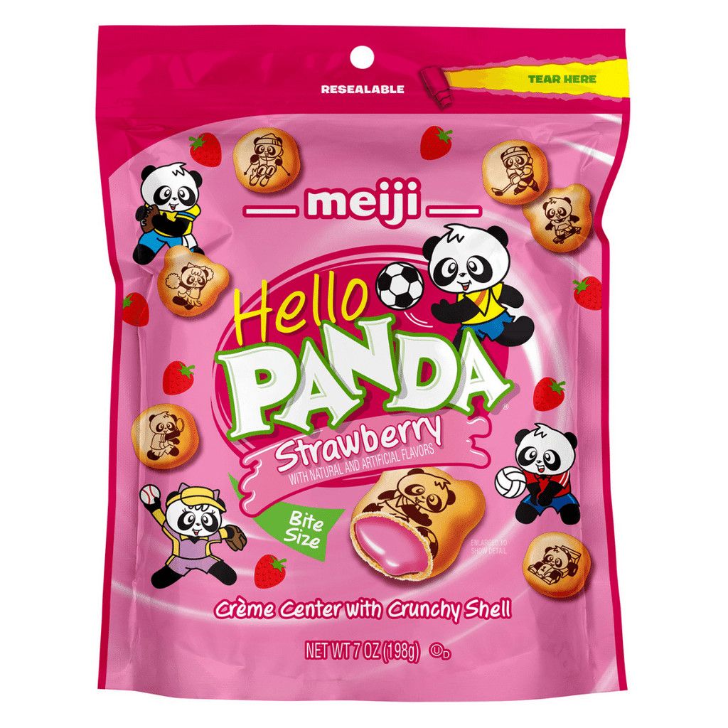 Meiji Hello Panda Strawberry 7 oz