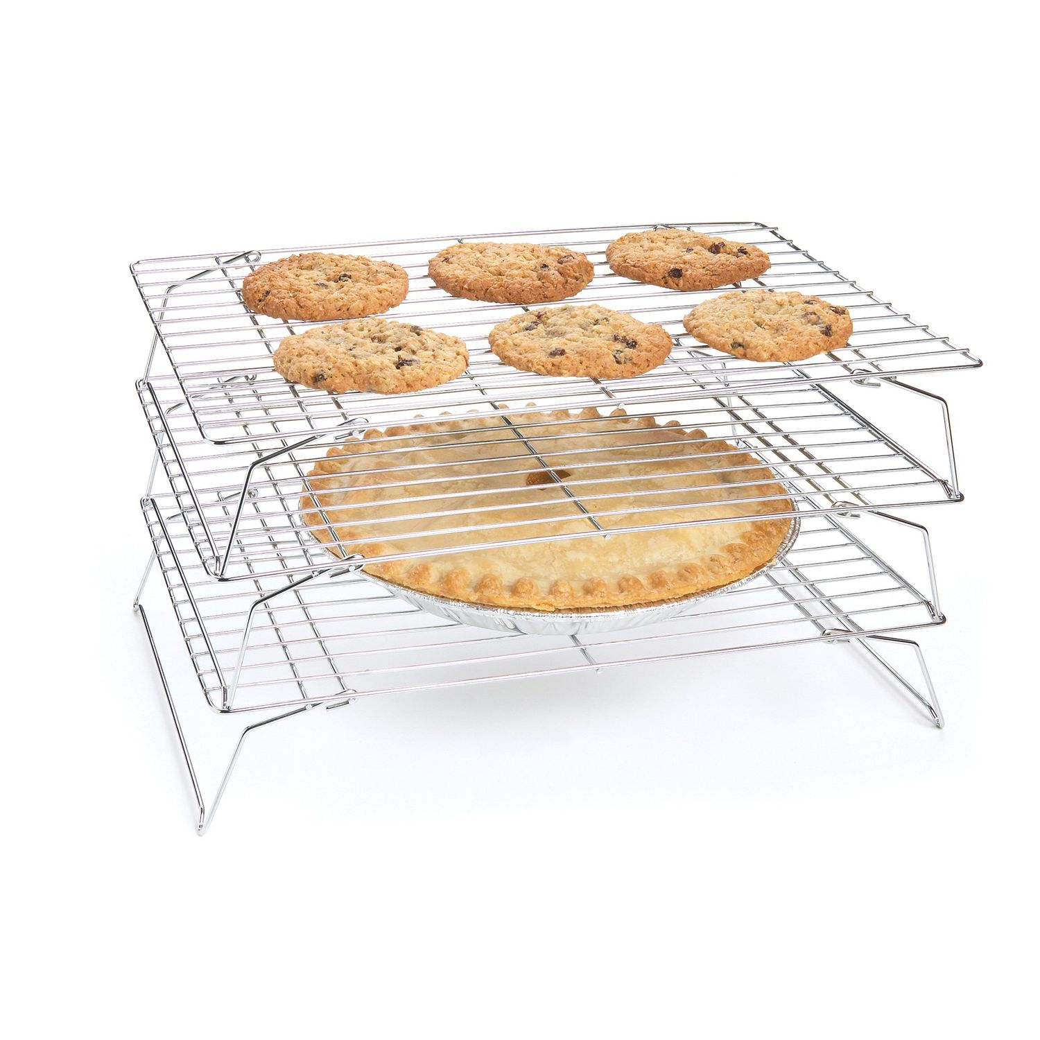 Stackable Cooling Rack Set, 3-Piece, 14 x 10