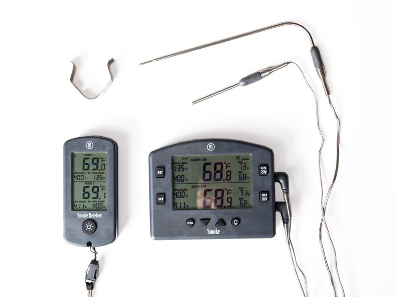SmokeÂ¨ Remote BBQ Alarm Thermometer, Charcoal