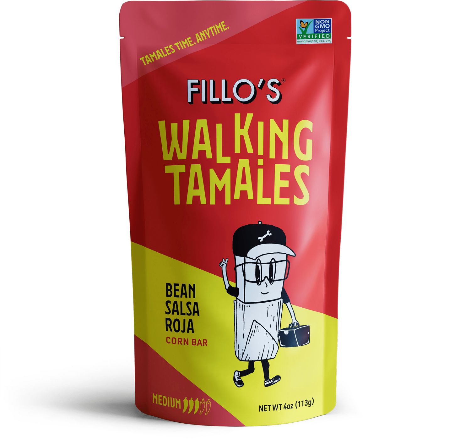Bean Salsa Roja Walking Tamales