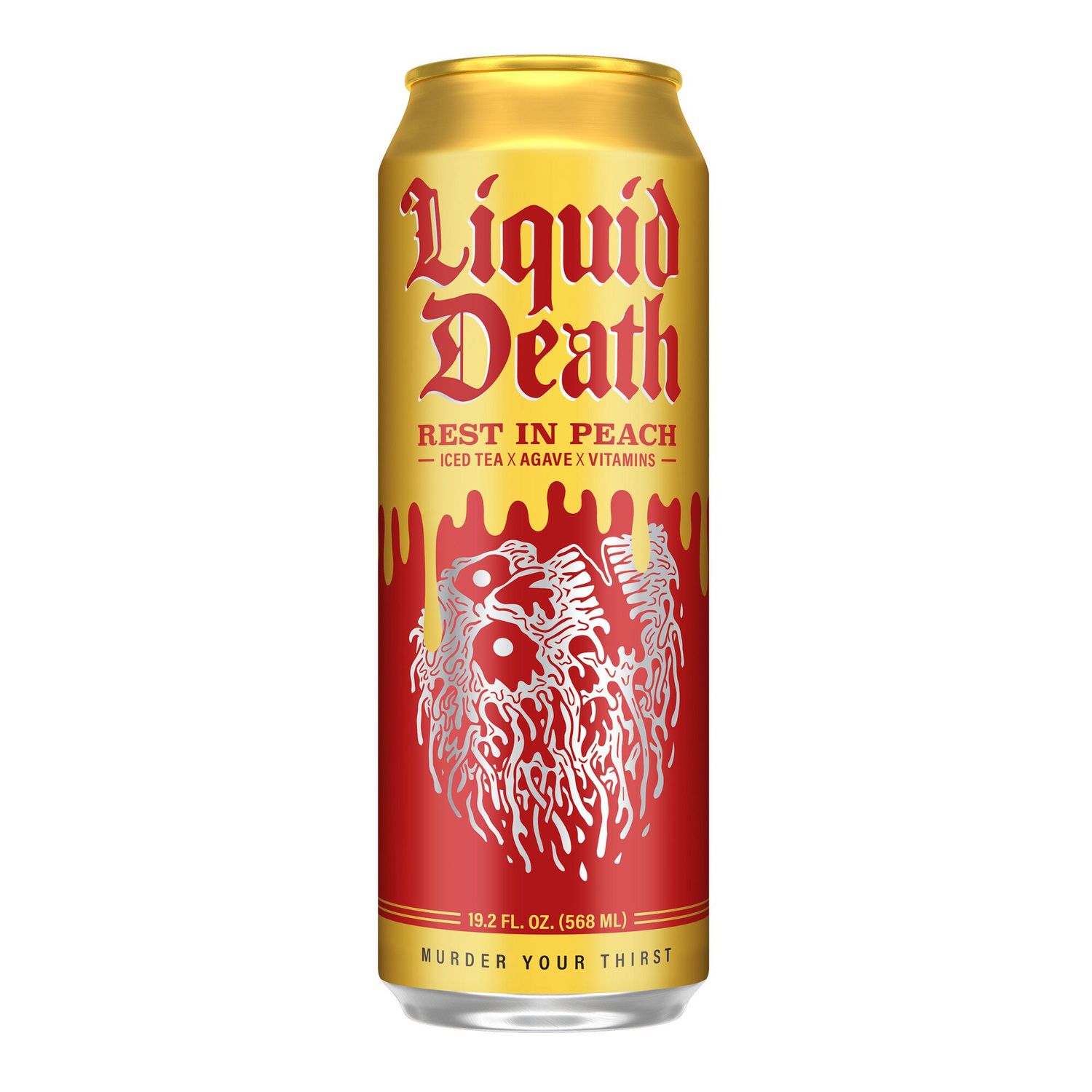 Liquid Death Rest in Peach, 12 oz.