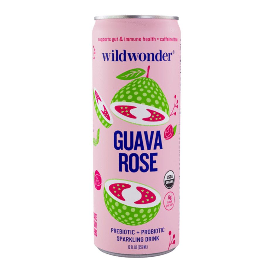 Guava Rose Sparkling Prebiotic + Probiotic Drink