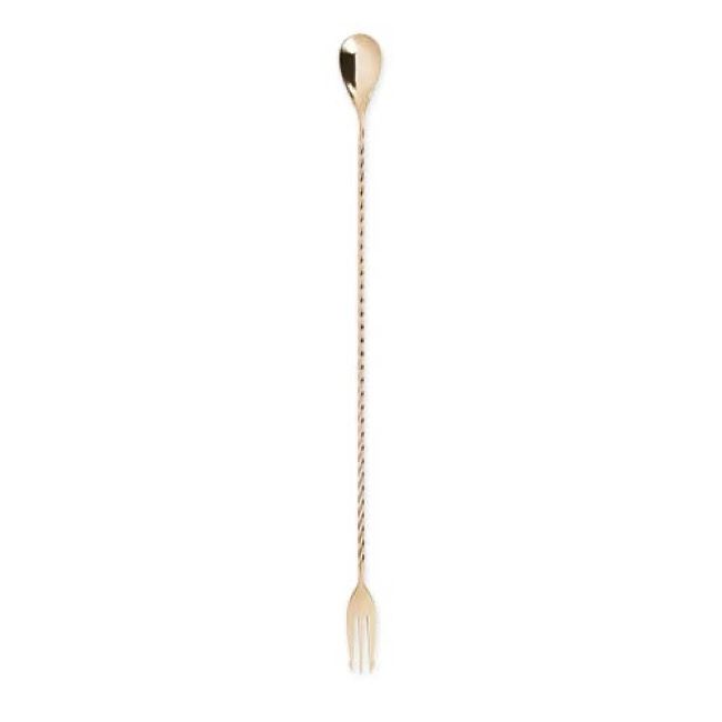 Summit Copper-Plated Trident Barspoon | Viski