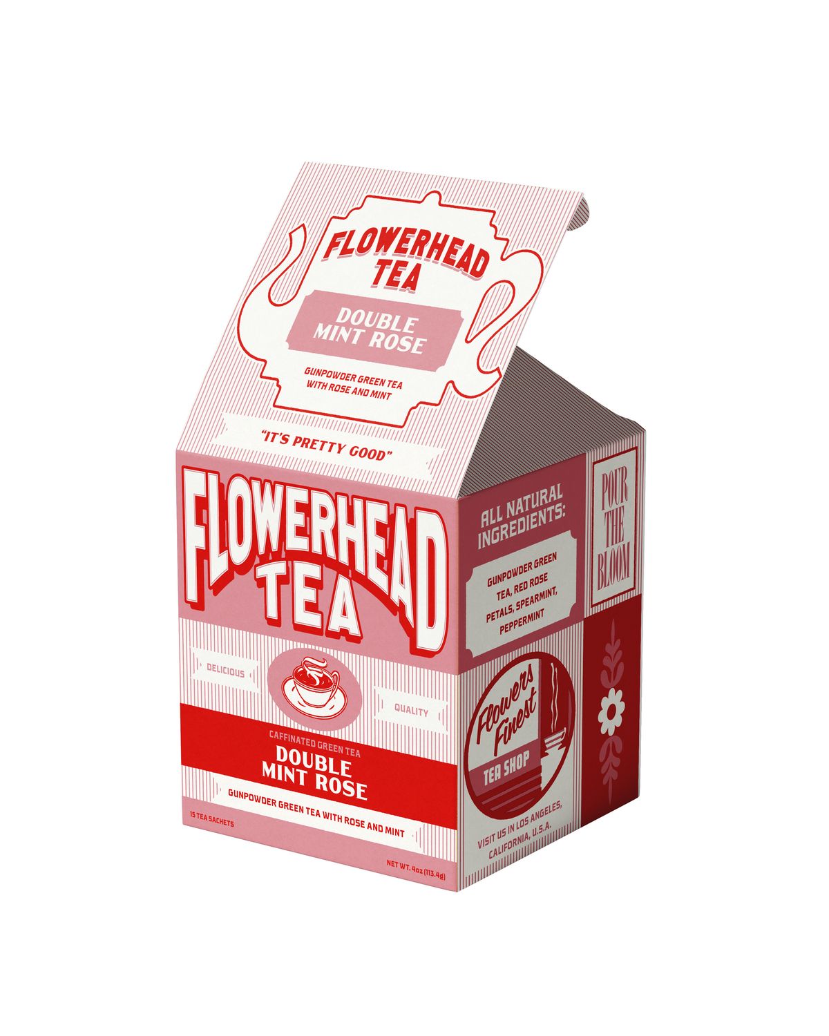 Double Mint Rose Tea Bags