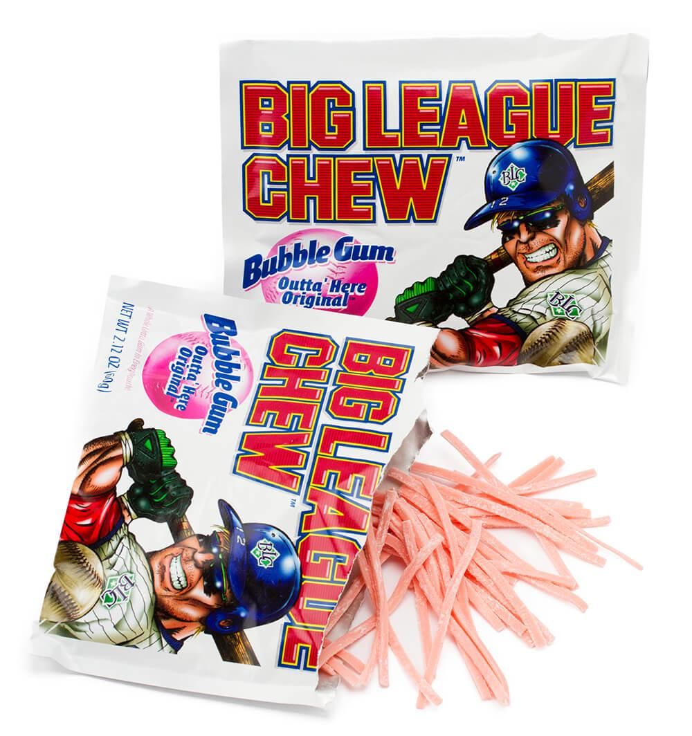 Big League Chew Ground Ball Grape Bubble Gum