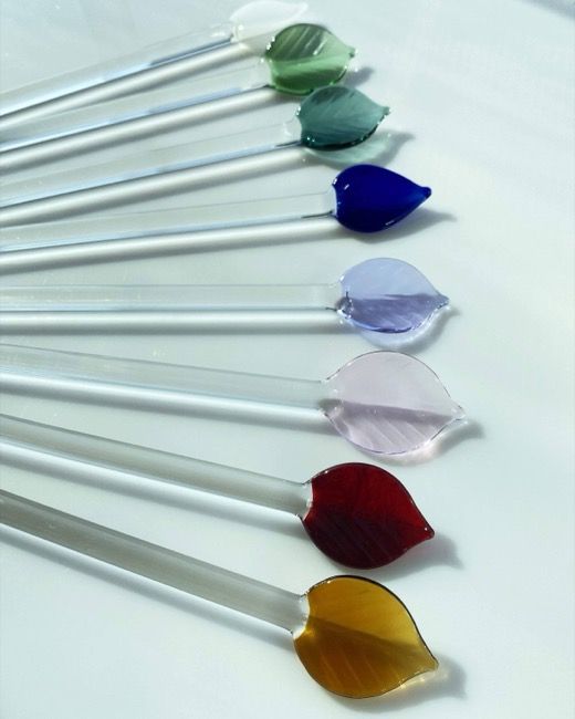 Swizzle Stir Sticks Chevron Cobalt | Lake Superior Art Glass