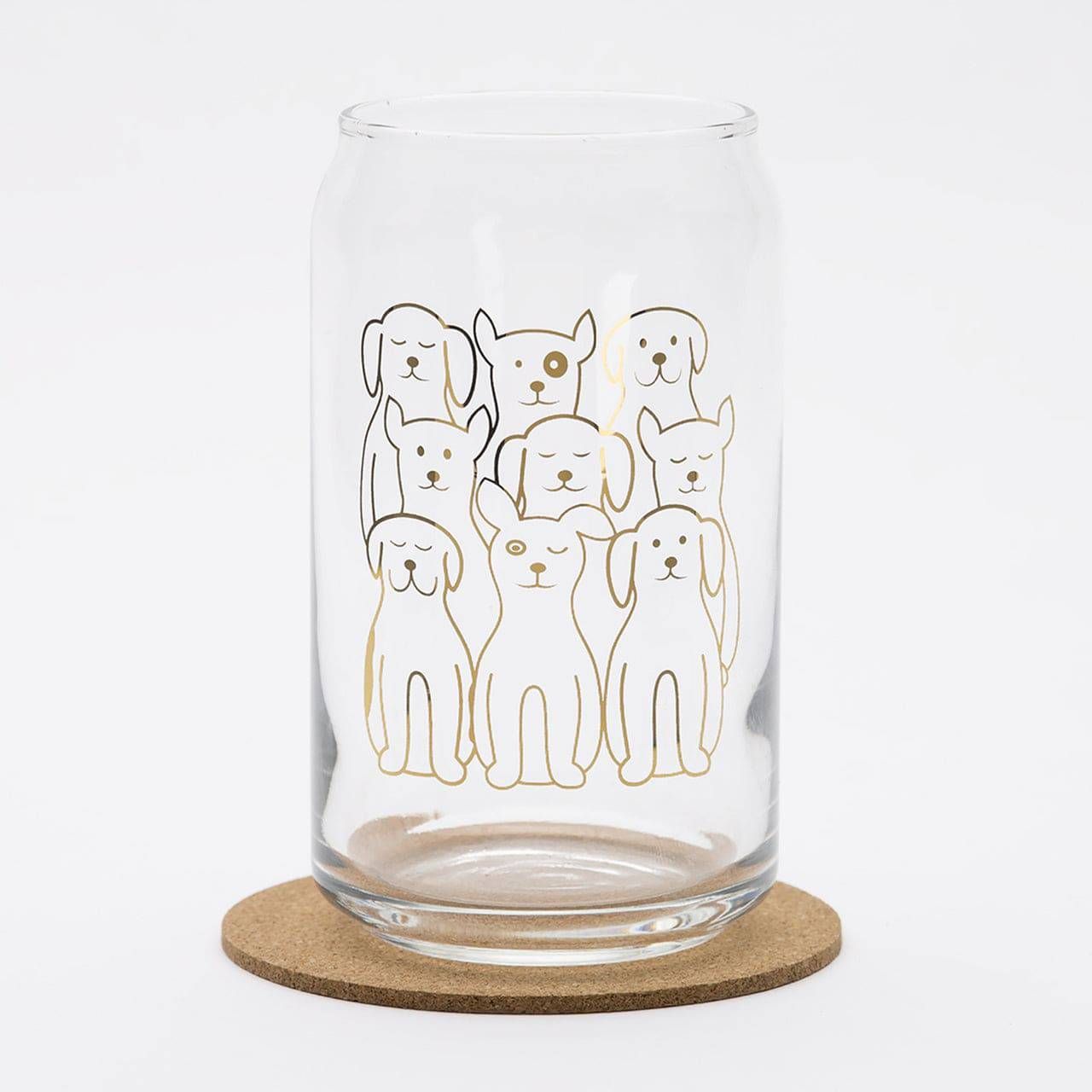 Dog Beer Can Glass