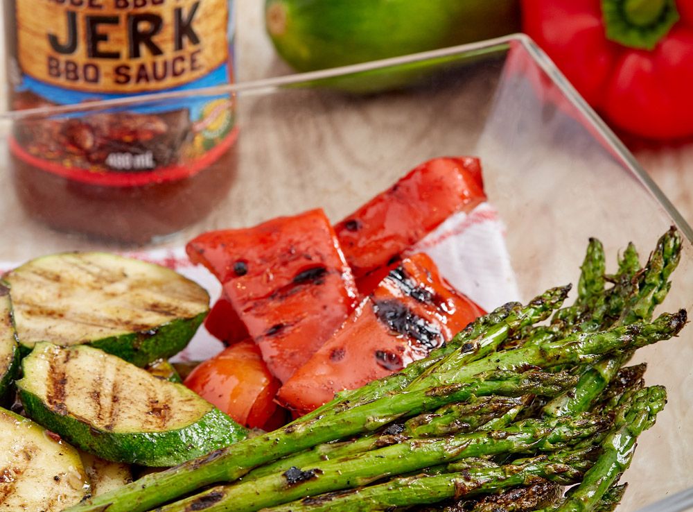 Jerk Veggies with 7-Minute Eggs