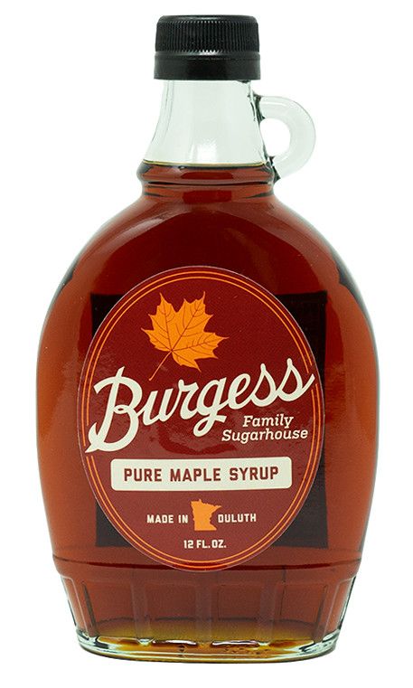 Burgess Family Sugarhouse Maple Syrup Jar, 12 oz