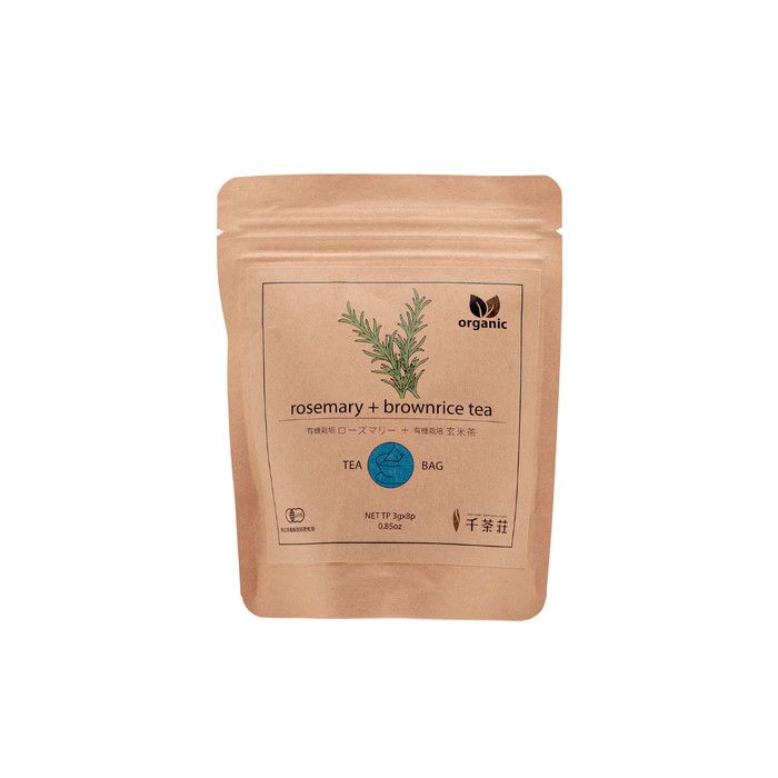 Organic Rosemary &amp; Brown Rice (Genmaicha) Tea, .84 oz.
