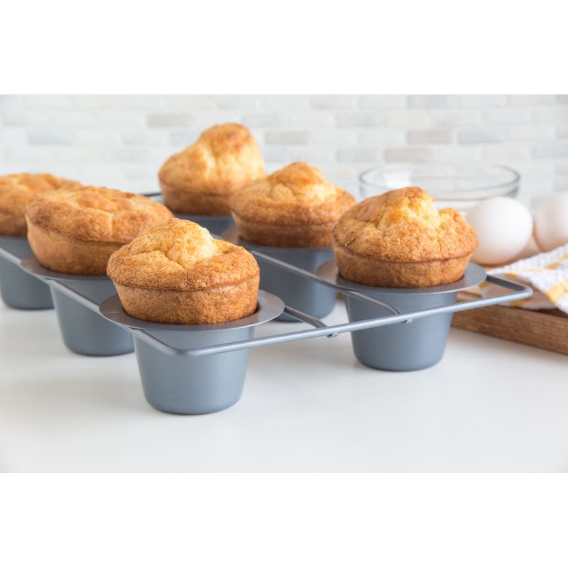 Stainless Steel Popover Pan, 6 Cup