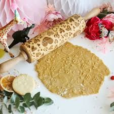 Hearts Embossed Rolling Pin