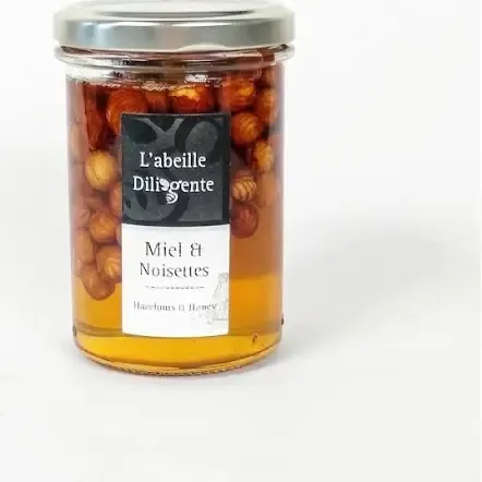 French Honey with Hazelnuts | L&#39;Abeille Diligente  250g