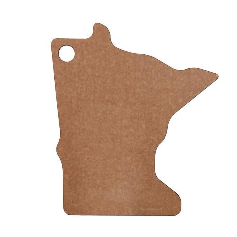 Natural Minnesota Shaped Cutting Board