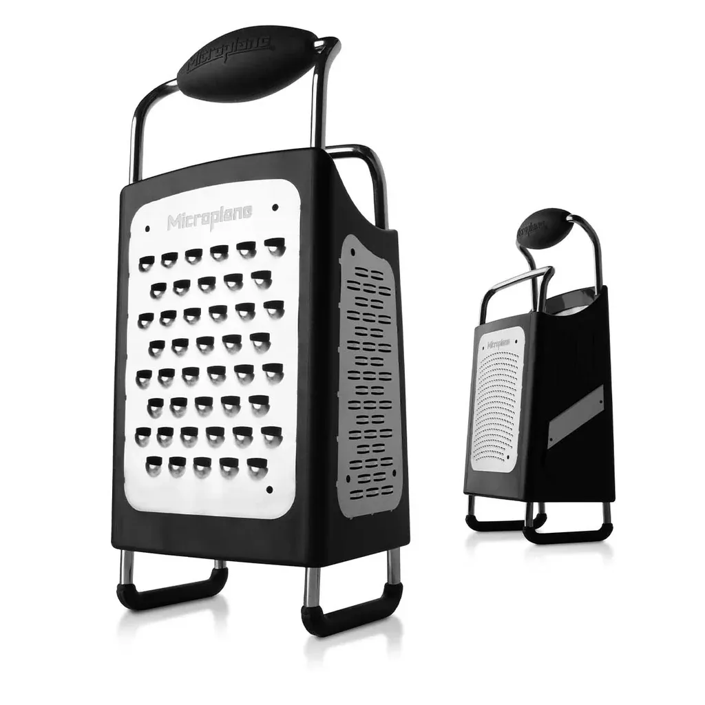 Microplane Box Grater-4 Sided, Black
